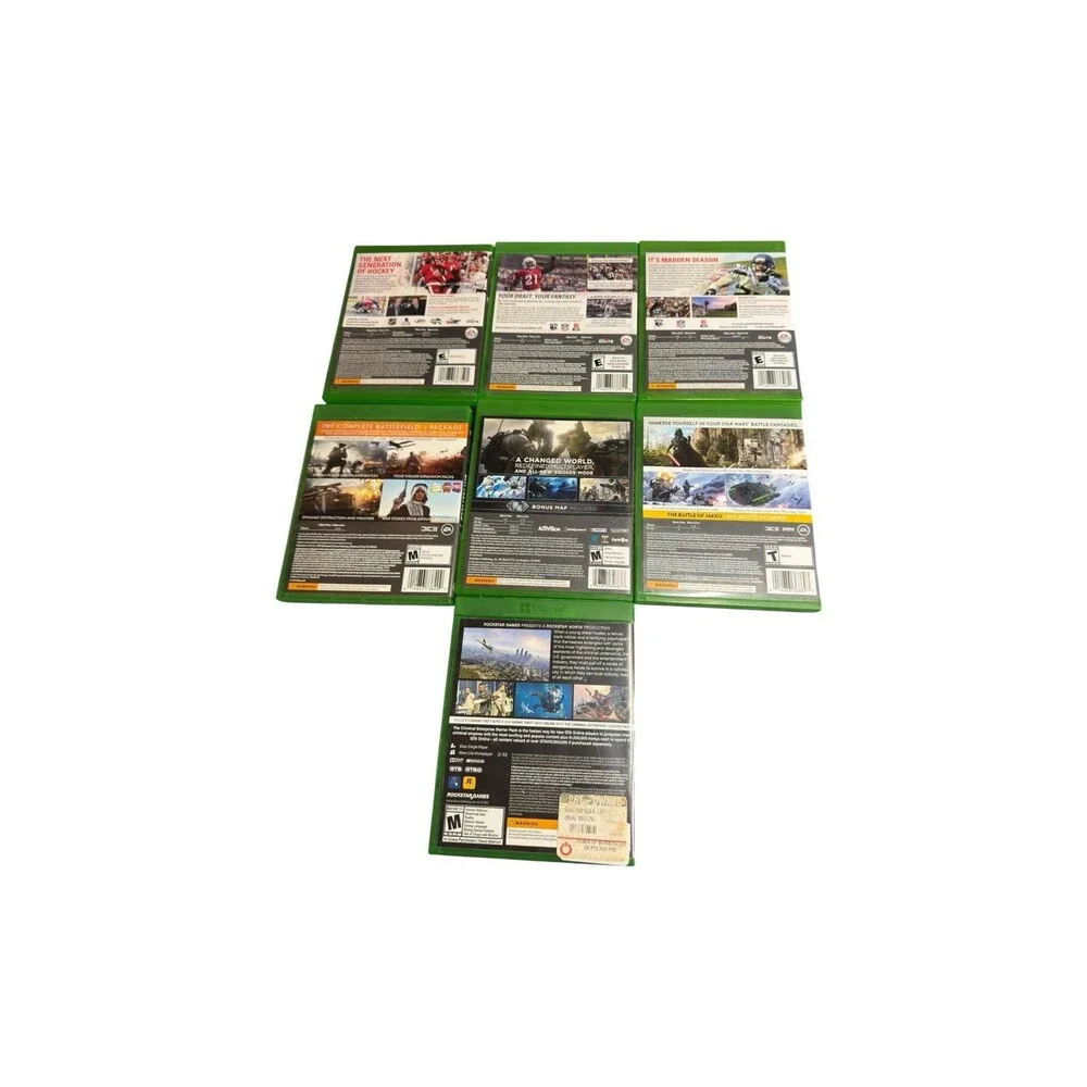 Xbox One Bundle of 7 Games GTA V Call of Duty Battlefield and Others